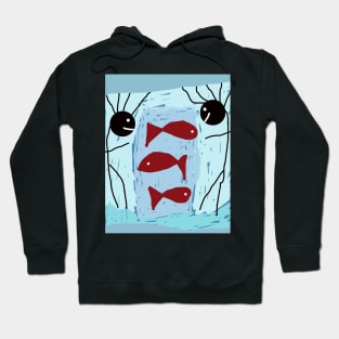 Kids at the Aquarium Stick Figure Hoodie